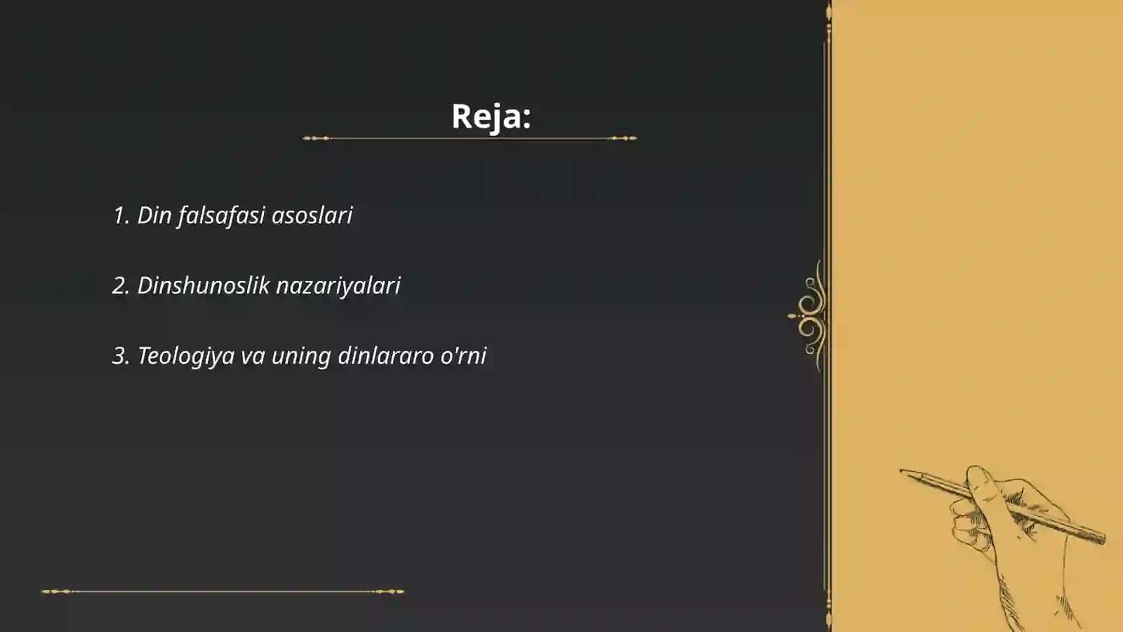 Teologiya va uning dinlararo o'rni 2
