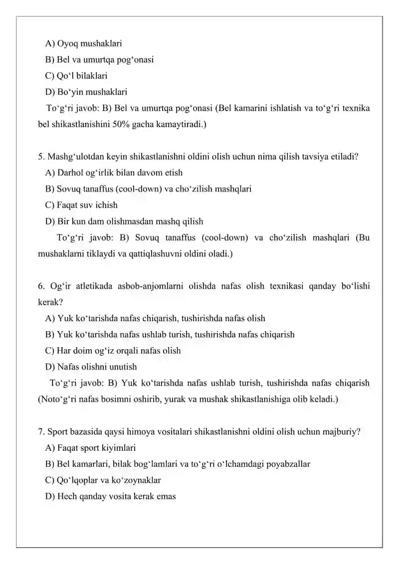 Ogʻir atletika mashgʻulotlari 2