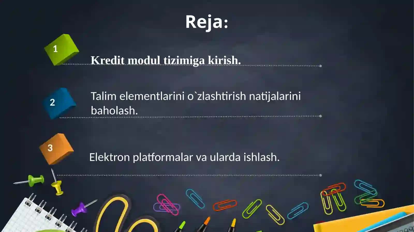 Kredit modul tizimiga kirish 2