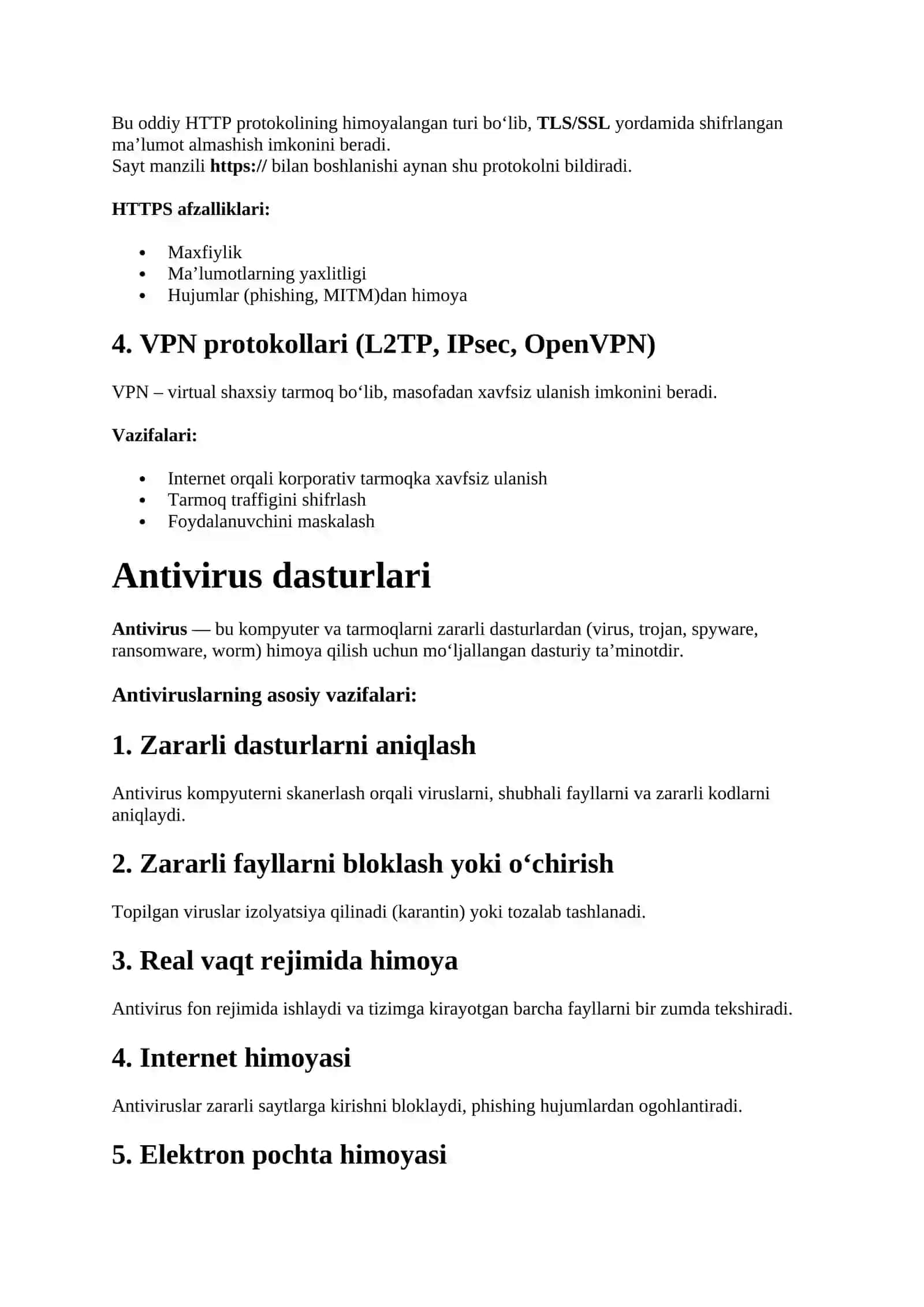 Axborot himoyasi protokollari 2