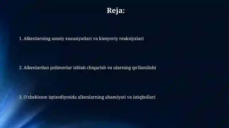 Alkenlar va ularni xalq xojaligida qolanilishi 2