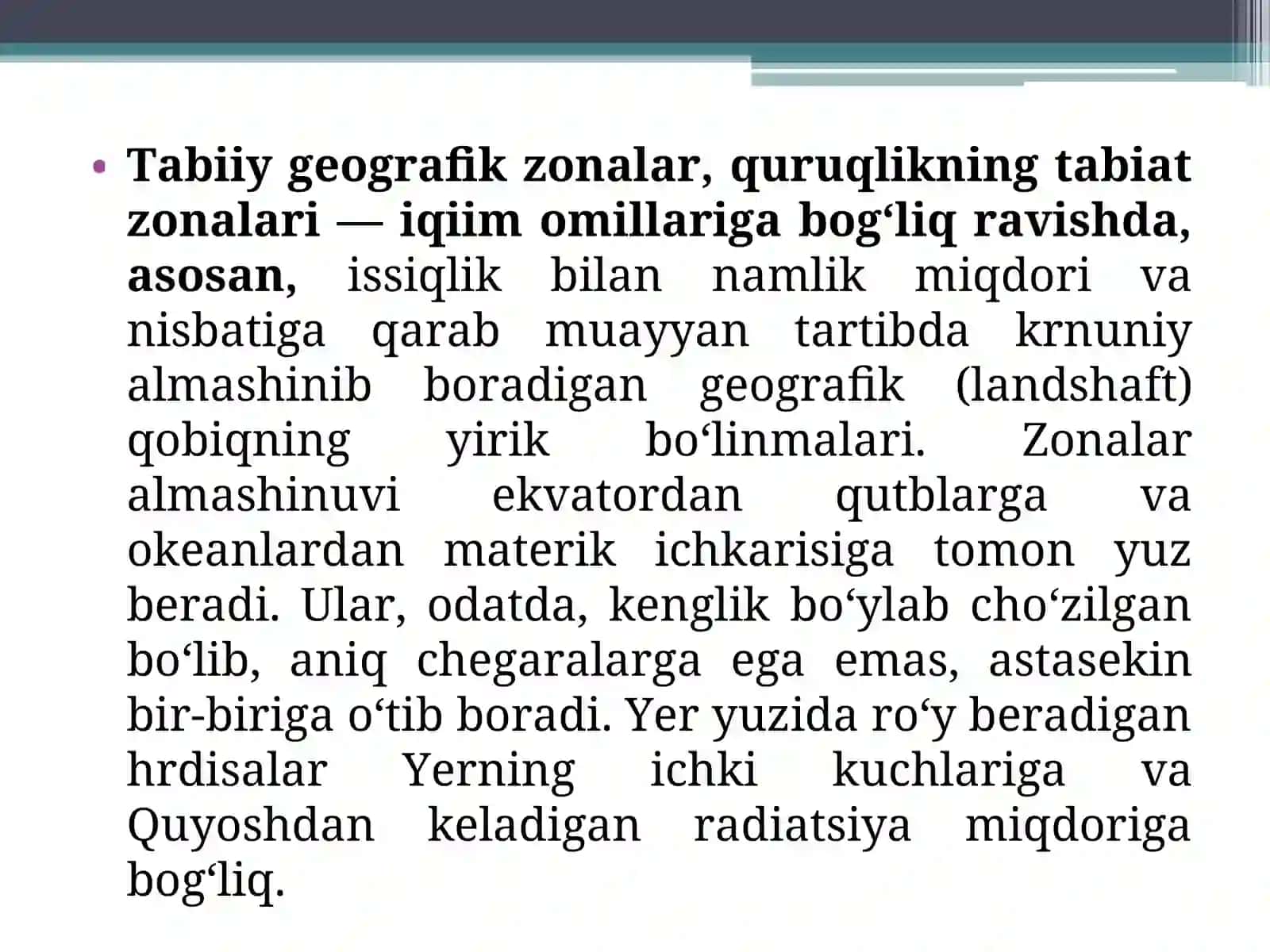 Tabiiy geografik zonalar 2