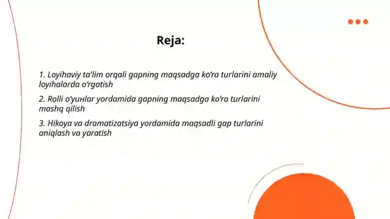 Gapning maqsadga ko'ra turlari 2