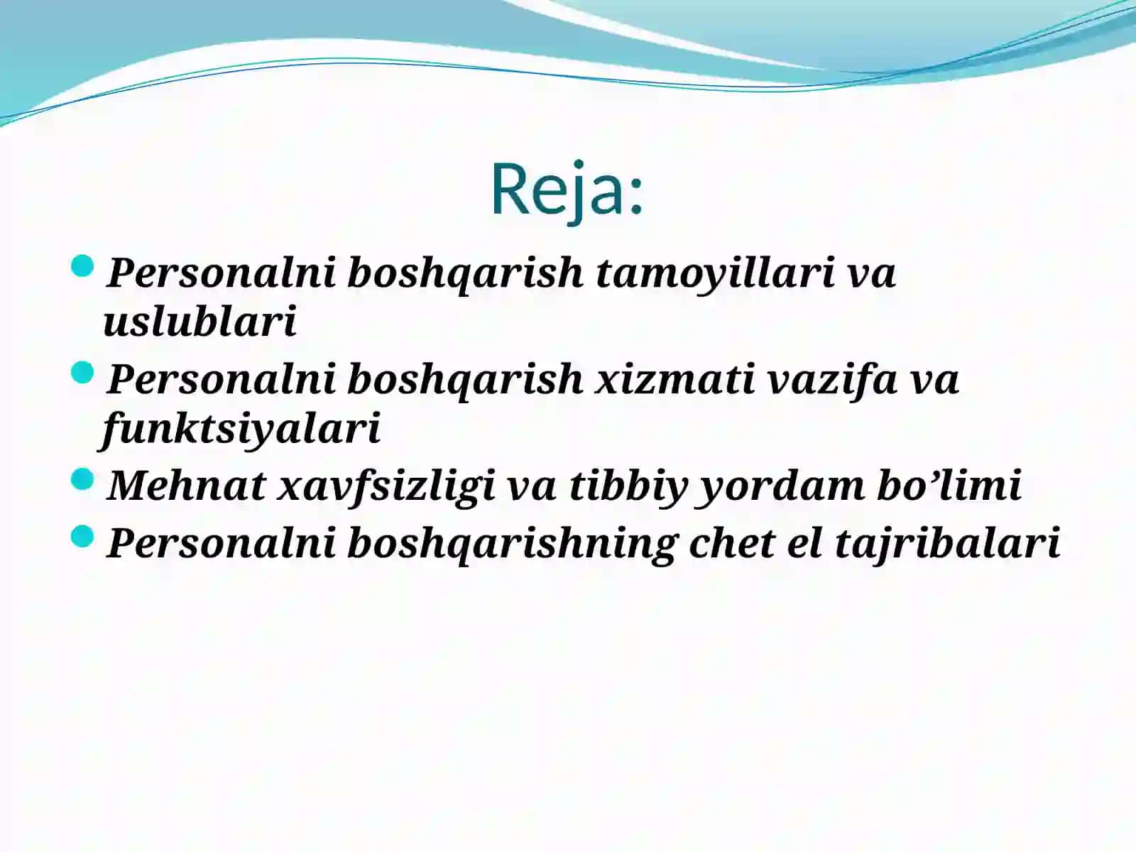Biznes subektlari personalini boshqarish 2