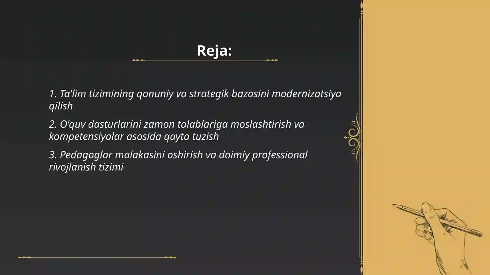 Ta'lim tizimidagi islohotlar 2