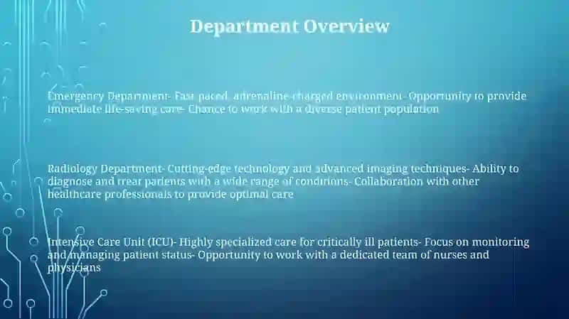 Hospital Departments 2
