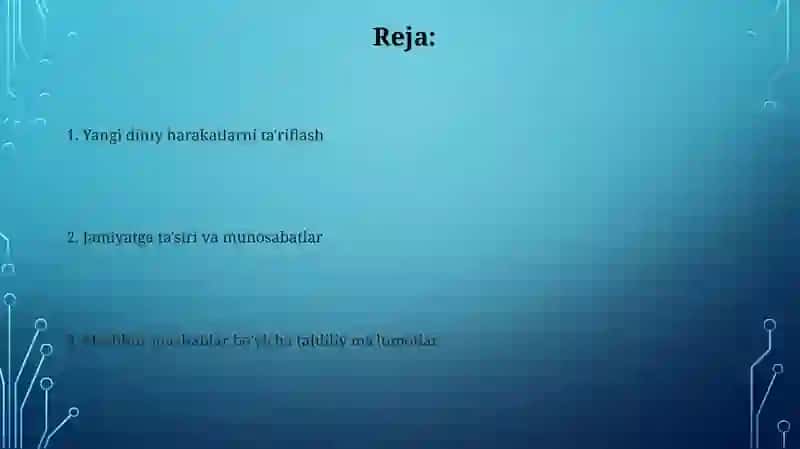 Yangidiniy ta'limotlar va sektalar 2