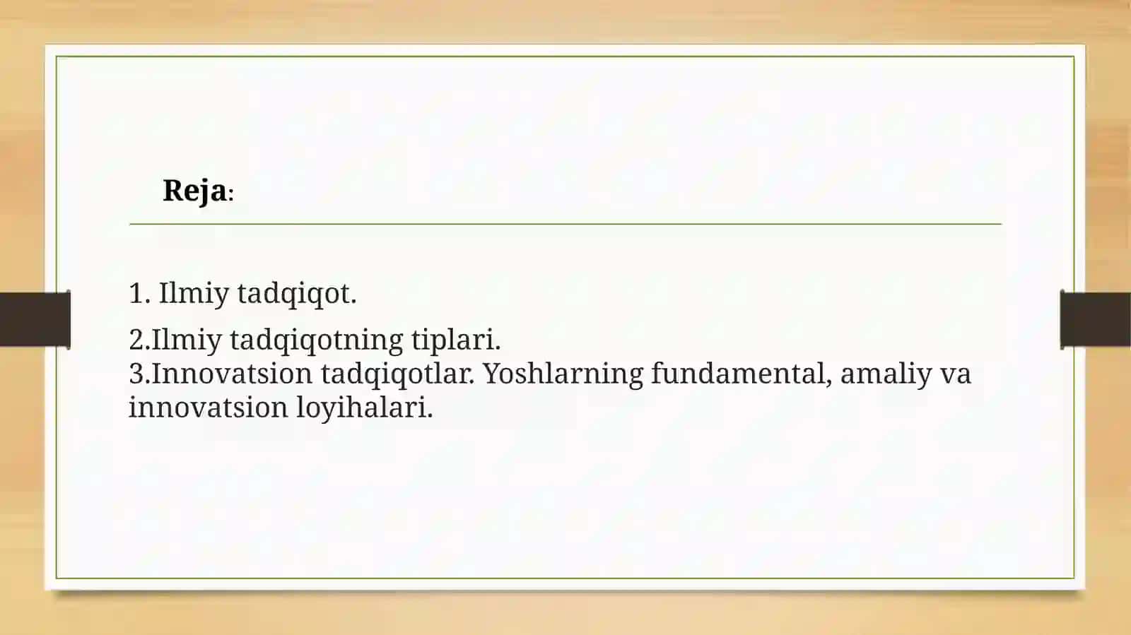 Ilmiy tadqiqotlarning tiplari 2