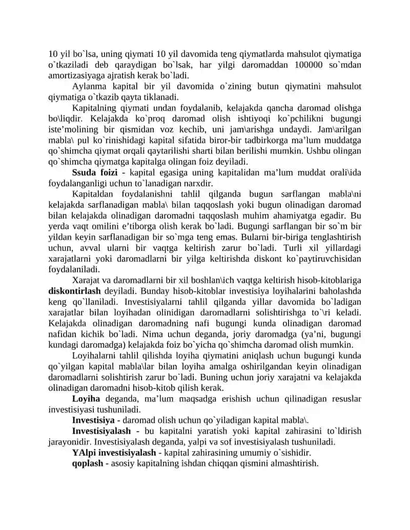 Kapital bozori 2