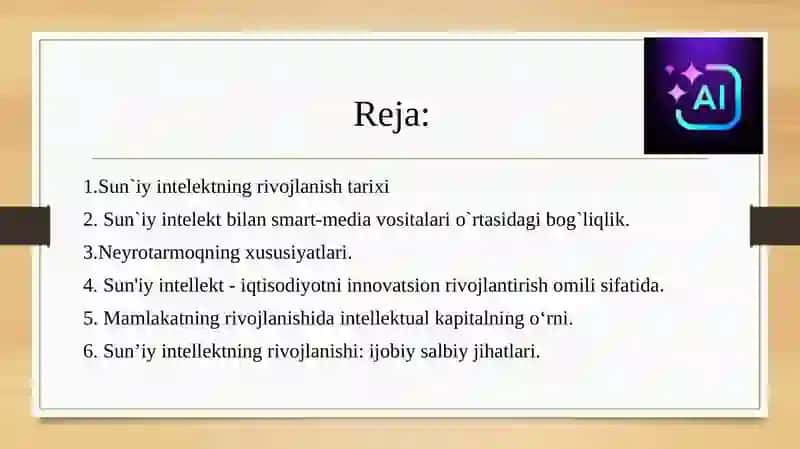 Neyrotexnologiyalar va sun`iy intelekt 2