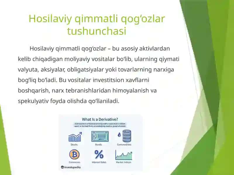 Hosilaviy qimmatli qog'ozlar bozori 2