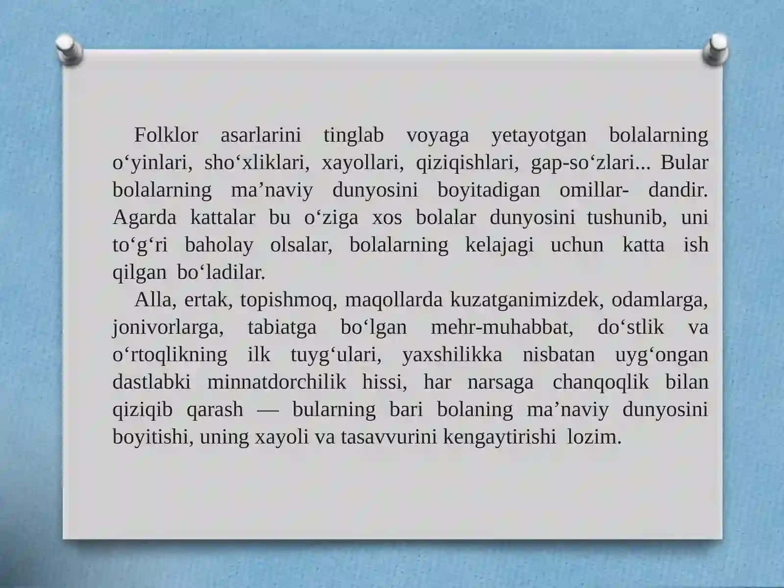 Bolalar folklori shunosligi 2