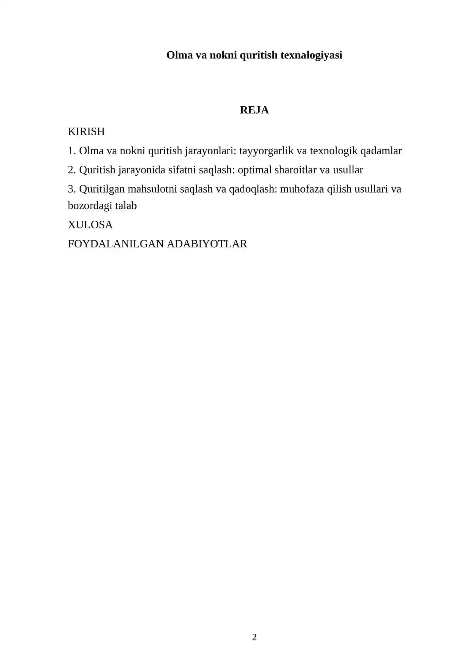Olma va nokni quritish texnalogiyasi 2