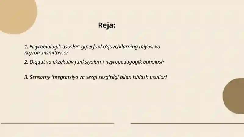 Giperfaol òquvchilar bilan ishlashning neyropedagogik xususiyatlari 2