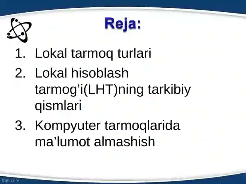 Lokal hisoblash  tarmog’i 2