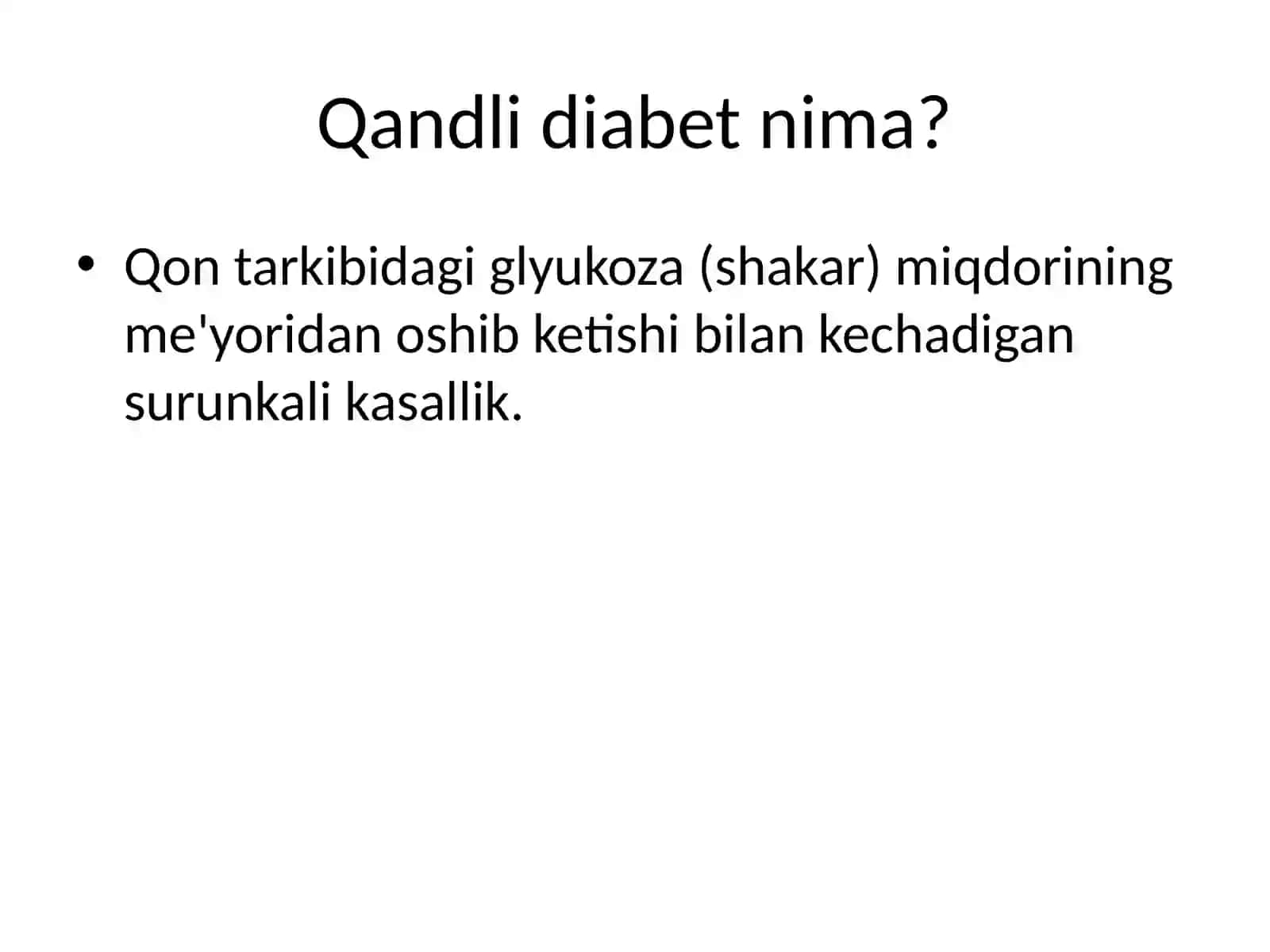 Qandli diabet 2
