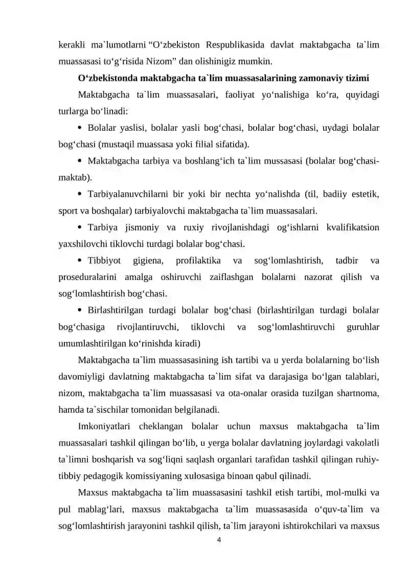 Maktabgacha ta`limning maqsadi 2