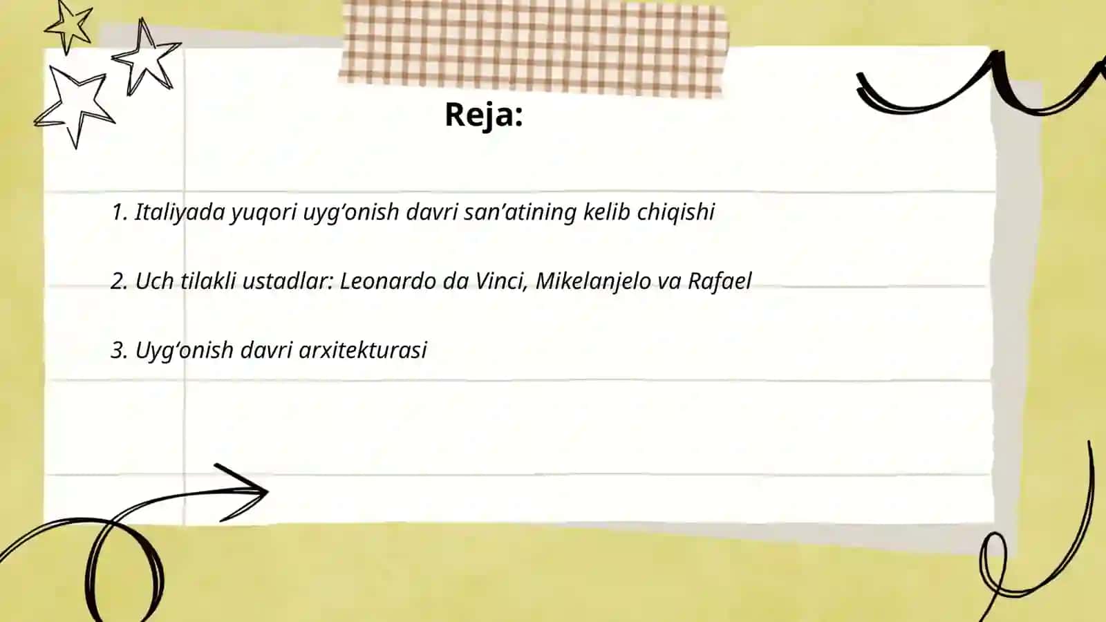 Italiyada yuqori uygʻonish davri sanʼati 2
