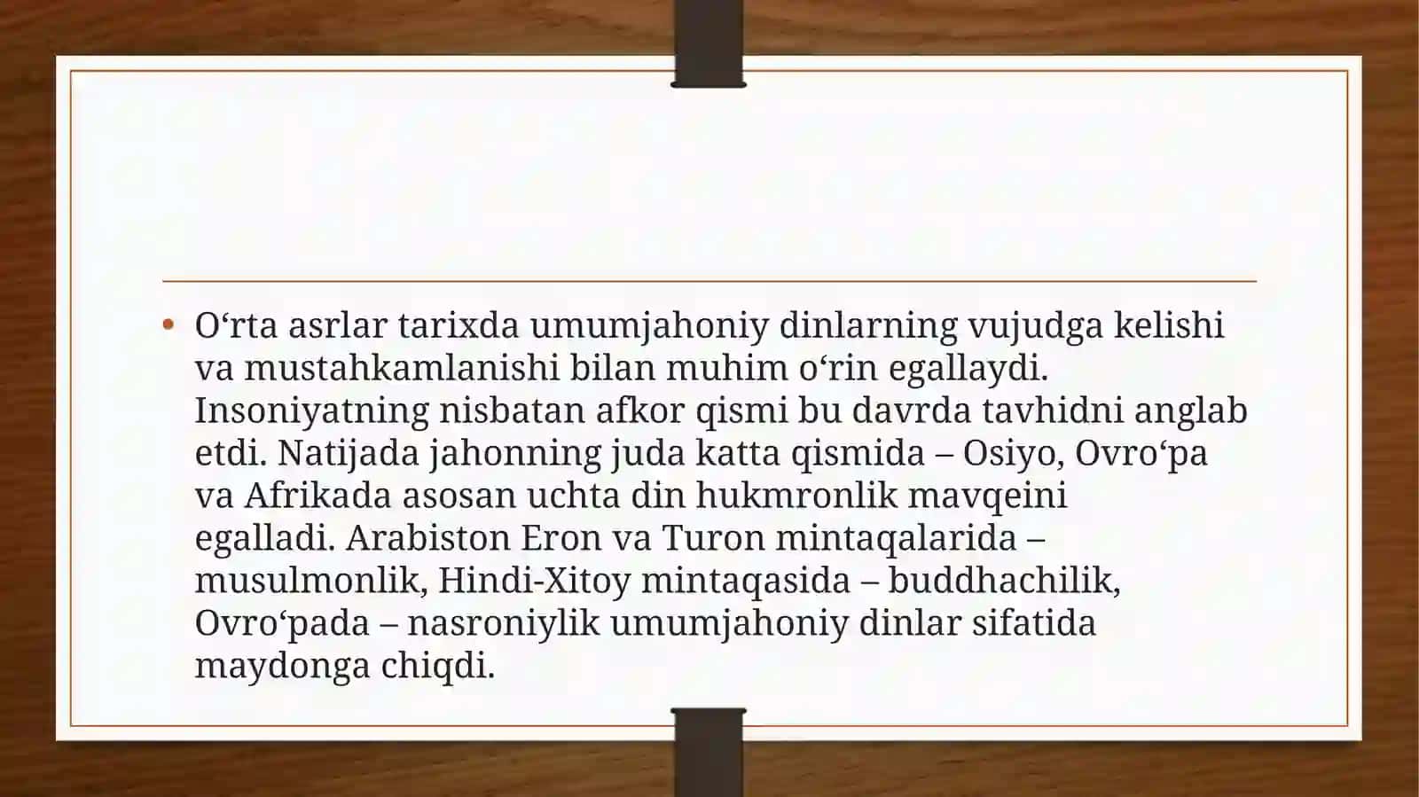 Din va San’at mustanosibligi 2