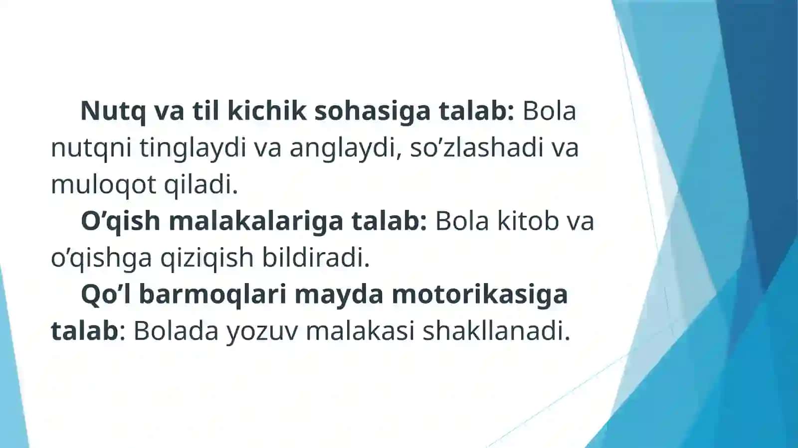 Nutq, muloqot, o’qish va yozish malakalari 2