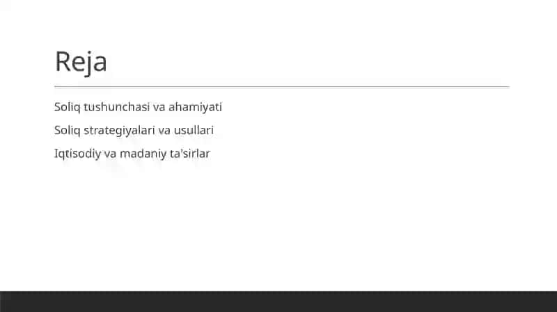 Soliq tushunchasi va ahamiyati 2