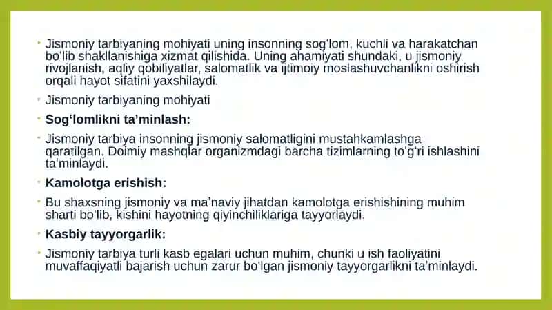 Jismoniy tarbiyaning boshqarishlari 2