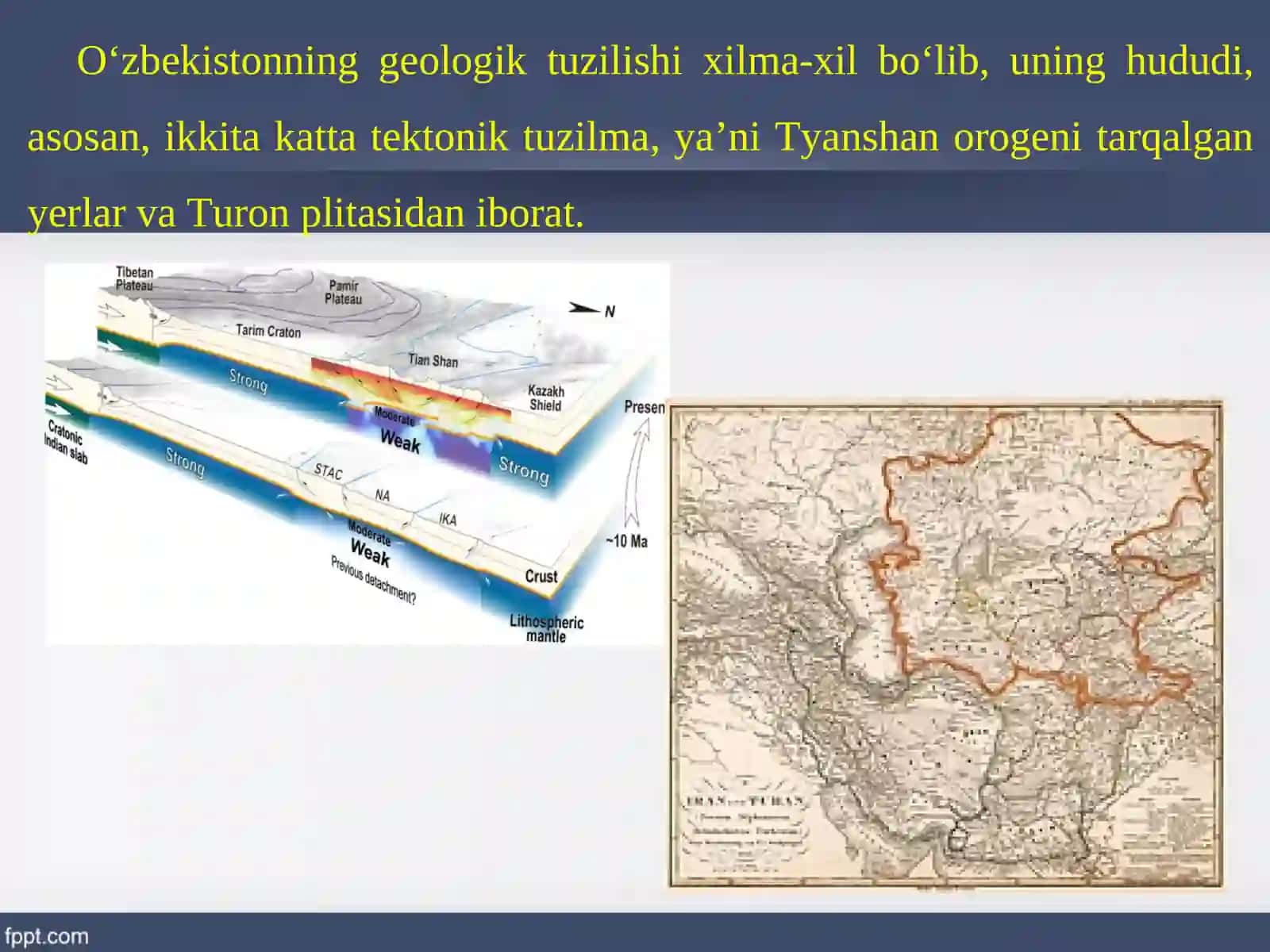 Oʻzbekiston hududining geologik tuzilishi va rivojlanishi 2