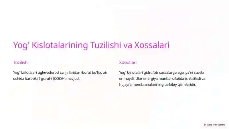 Yog' Kislotalarning Alfa Oksidlanishi 2