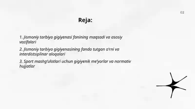Jismoniy tarbiya gigiyenasi 2