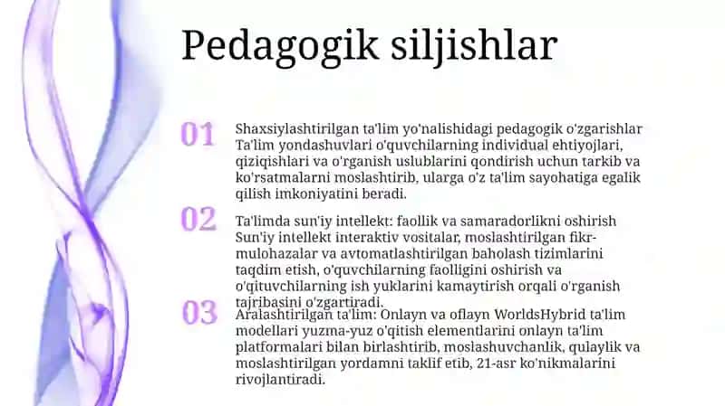 Ta'Limdagi Innovasion Yo'Nalishlar 2