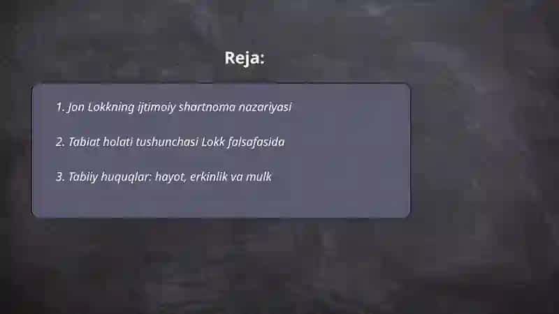 Jon Lokkning siyosiy falsafiy qarashlari 2