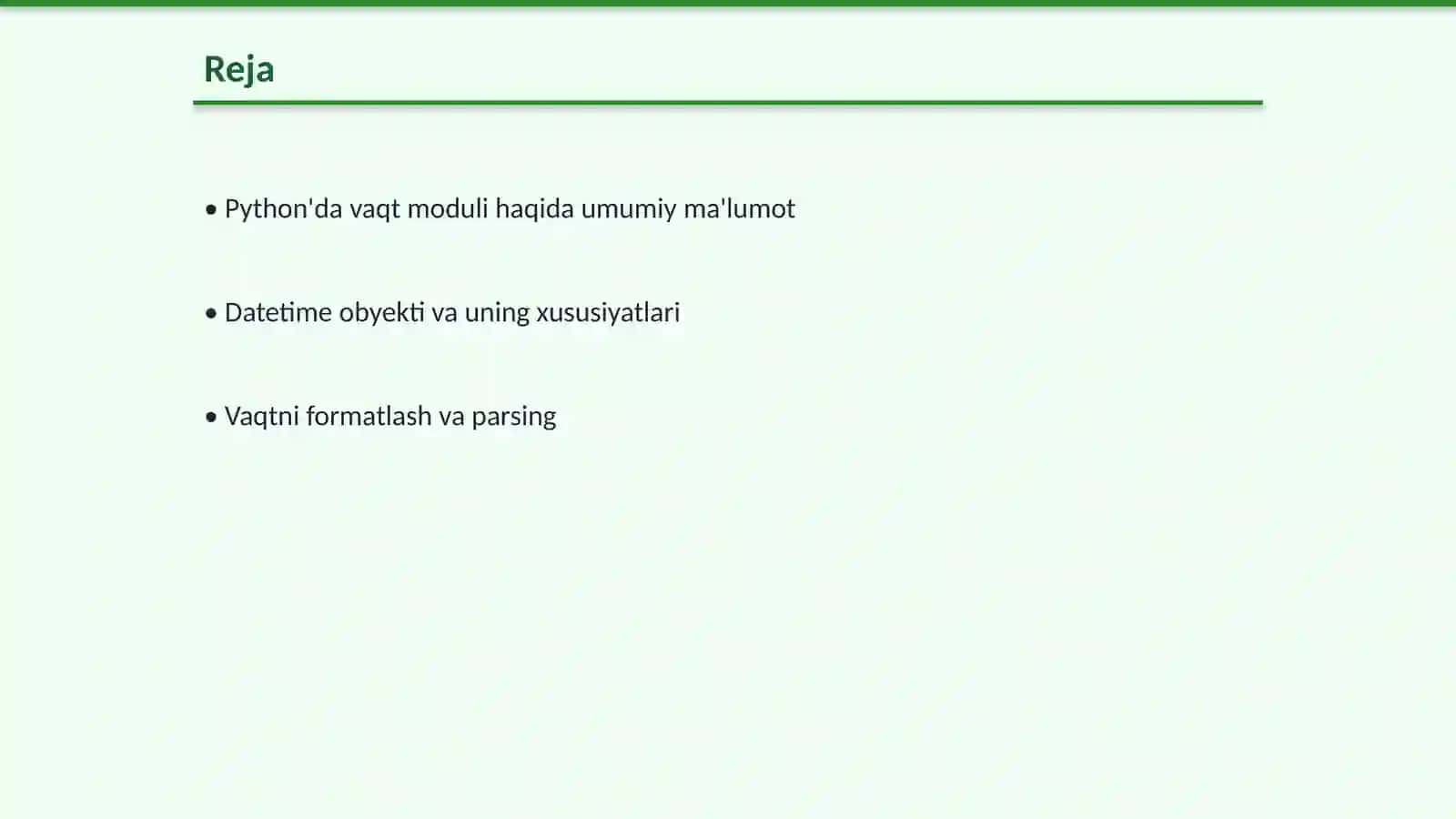 Python'da time, calendar modullari bilan ishlash 2