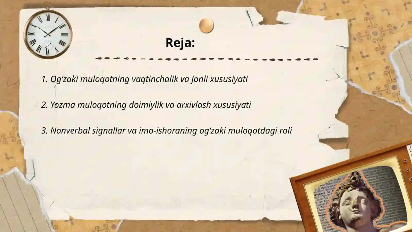 "Ogʻzaki va yozma muloqotning xususiyatlari" 2