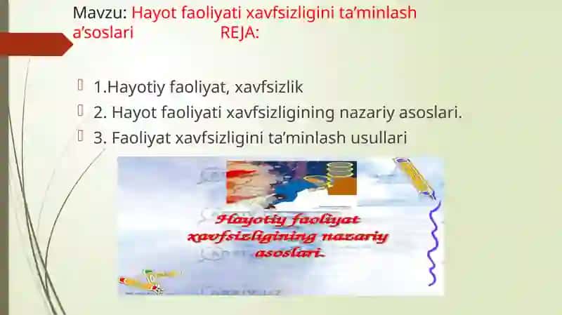 Hayot faoliyati xavfsizligi 2