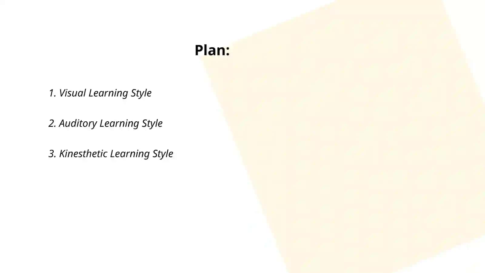Types of learning styles 2