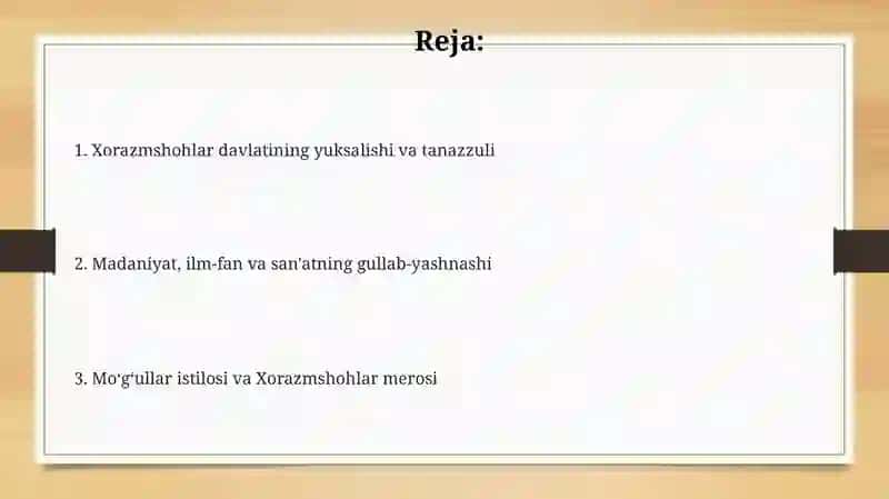 Xorazmshohlar davlati 2