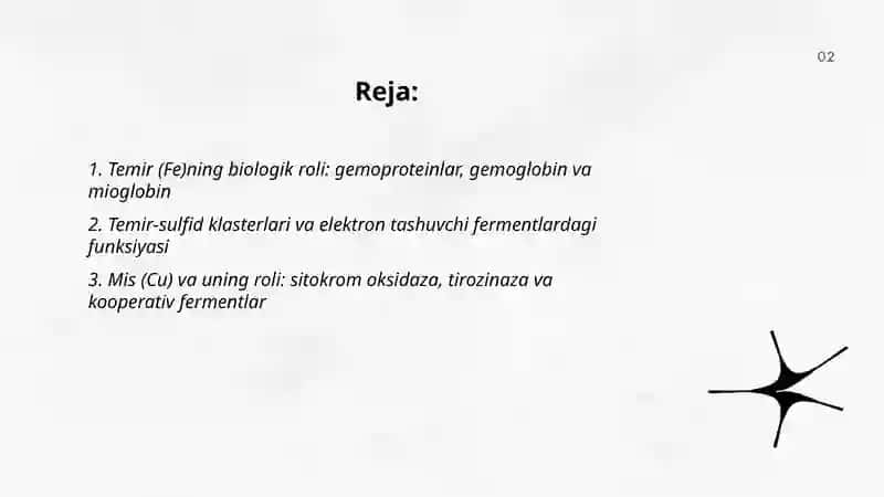 D-elementlarning biologik roli (o'tish elementlari) 2