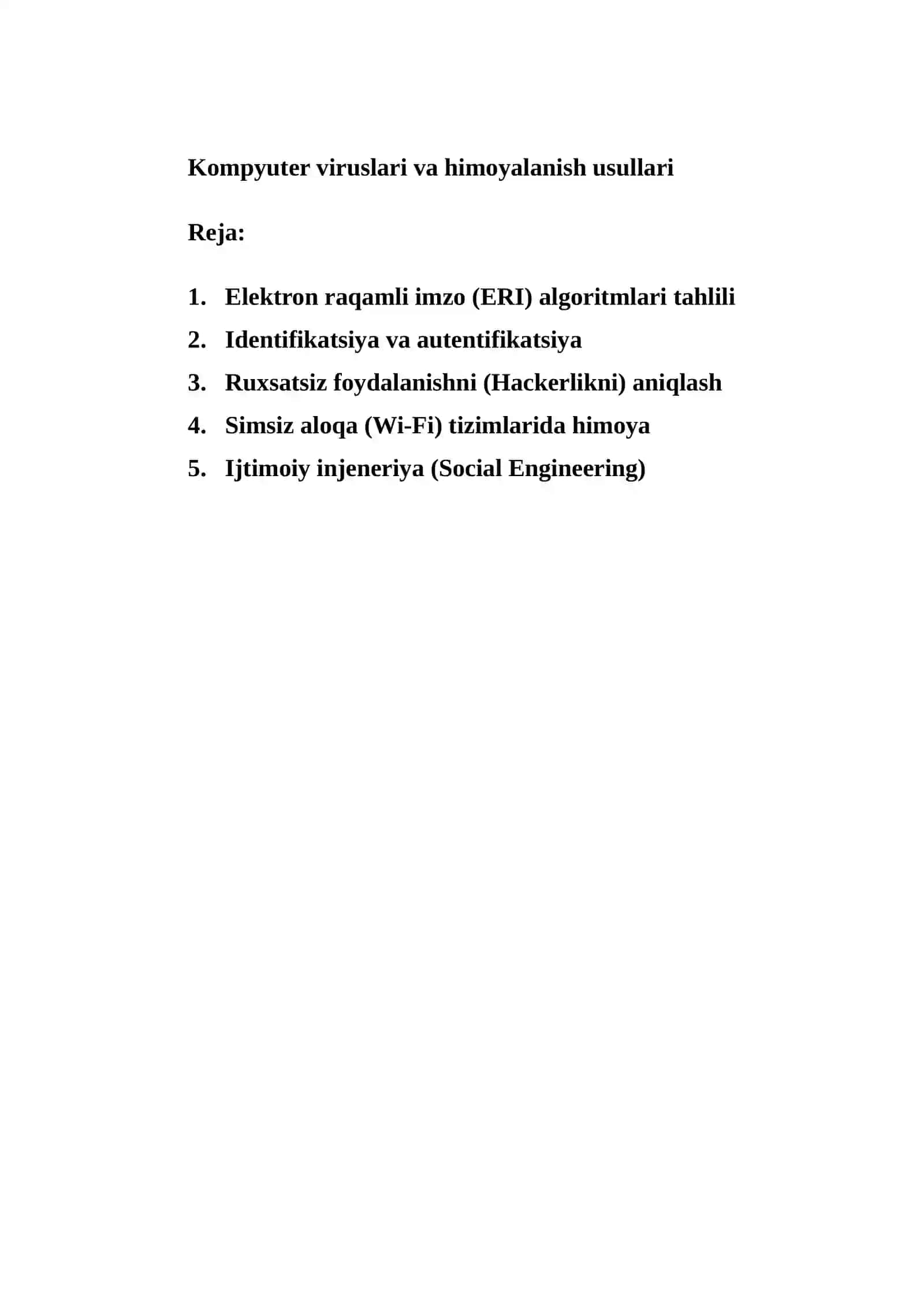 Kompyuter viruslari va himoyalanish usullari 2