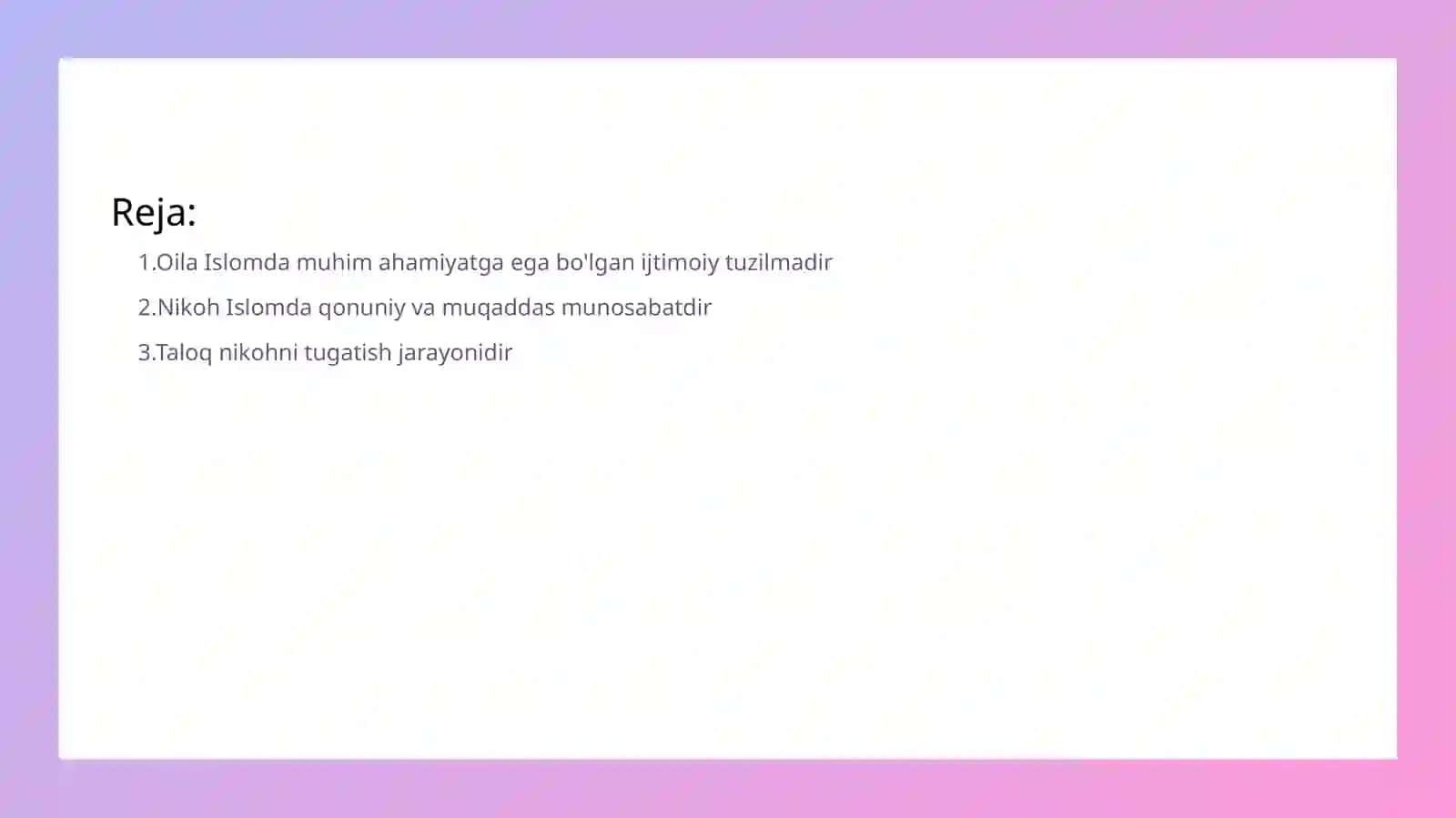 Oilaviy tuzilma 2