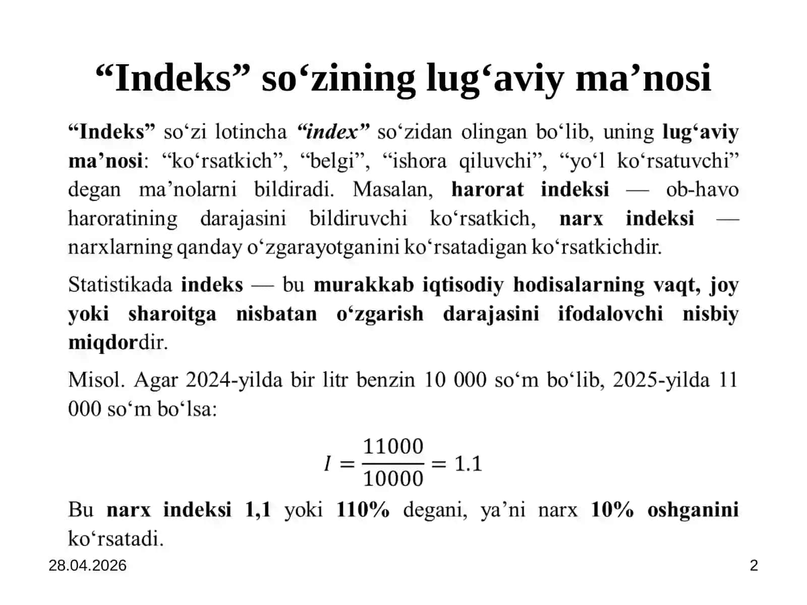 Indeks 2