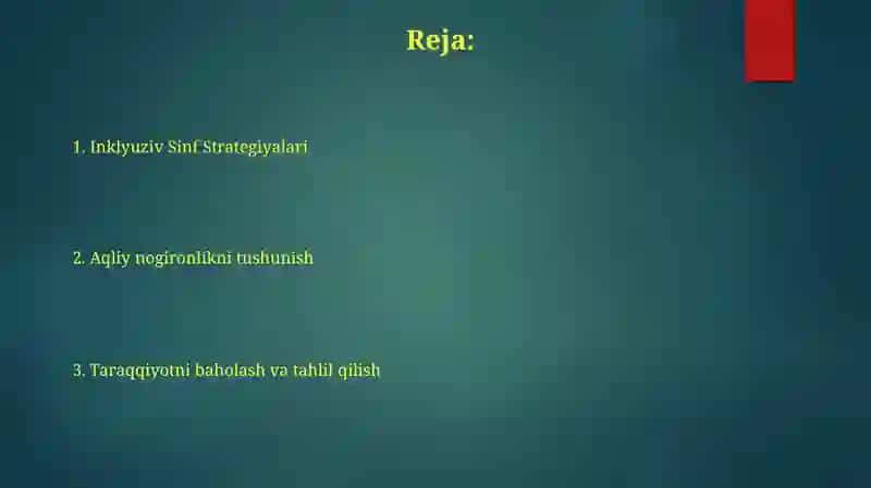 Inklyuziv Sinf Strategiyalari 2