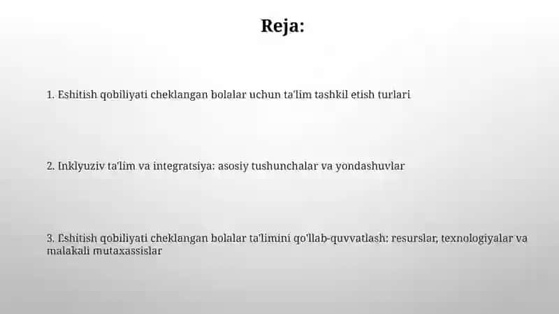 Eshitish qobiliyati cheklangan bolalar uchun ta'lim 2