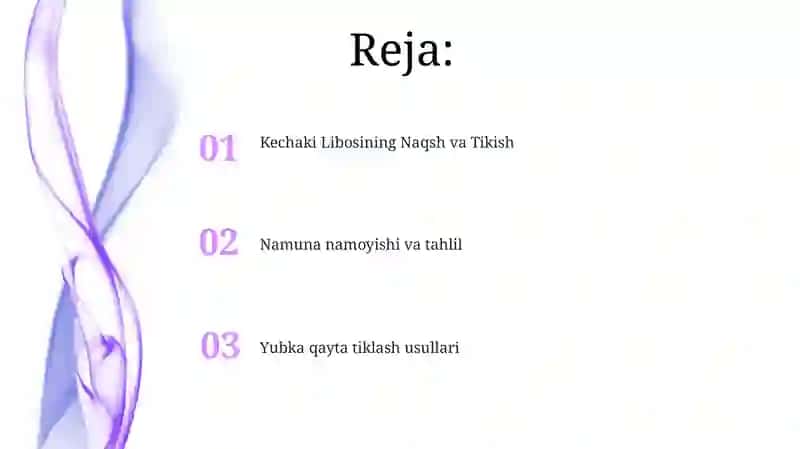 Yubka qayta tiklash usullari 2