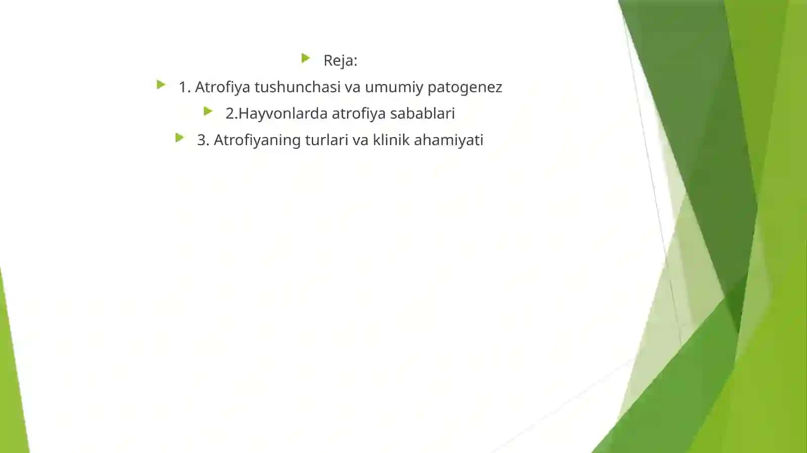 Atrofiya va uning turlari 2