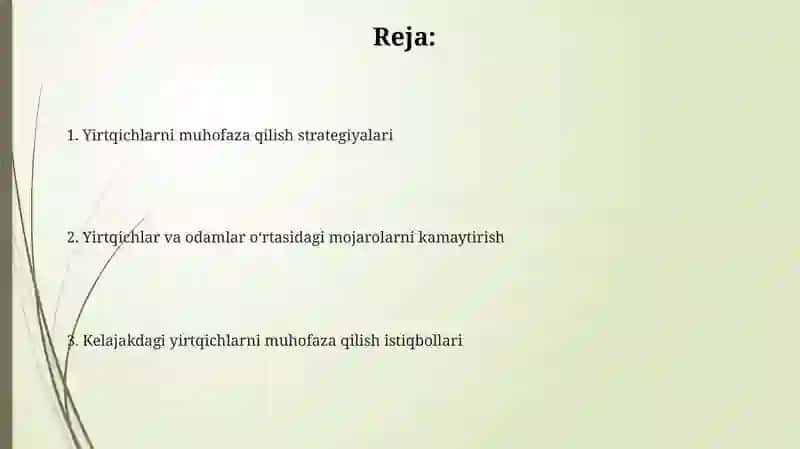 Yirtqichlarning Ekologik Ahamiyati 2