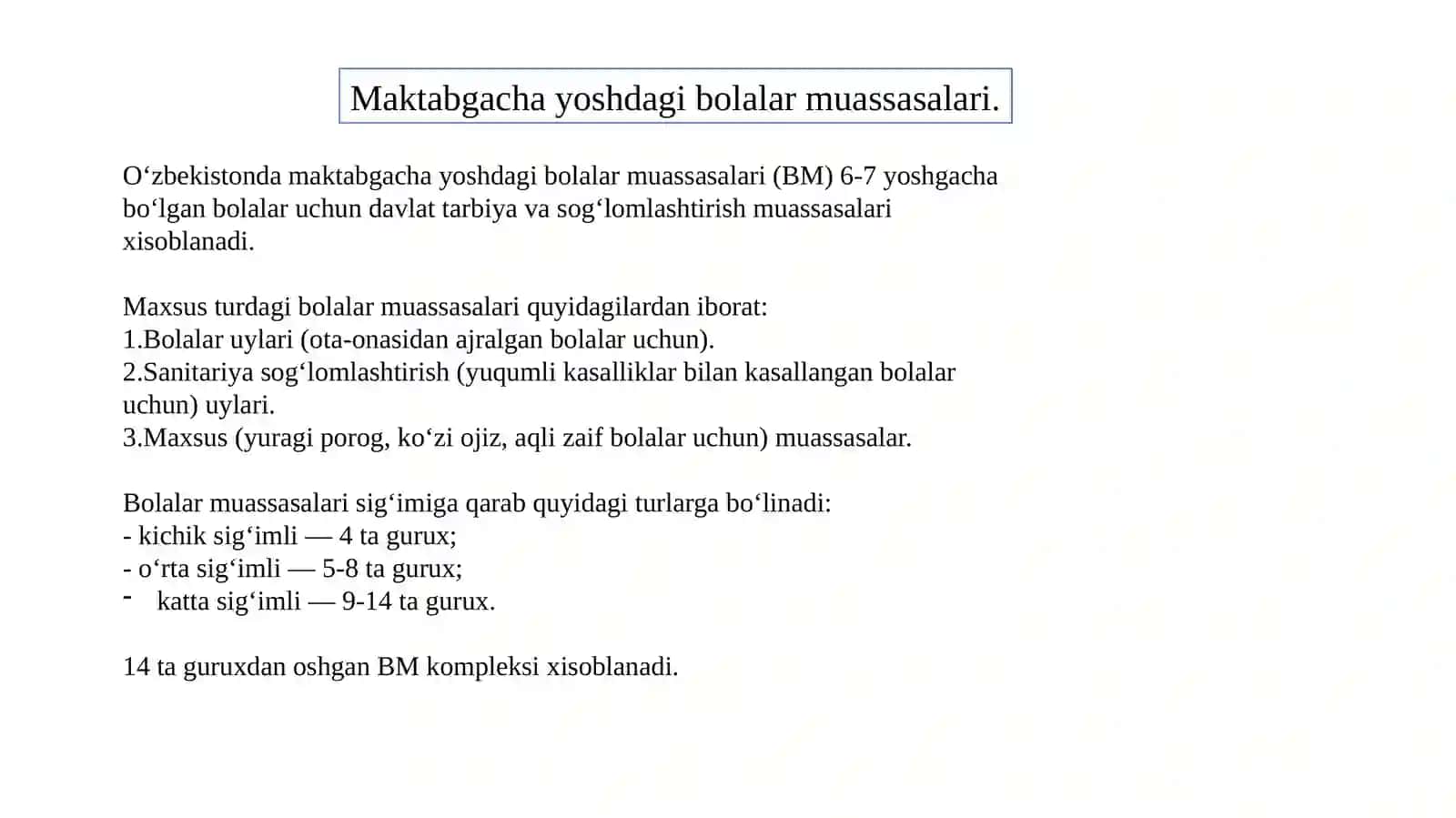 BOLALAR BOG’CHASI 2