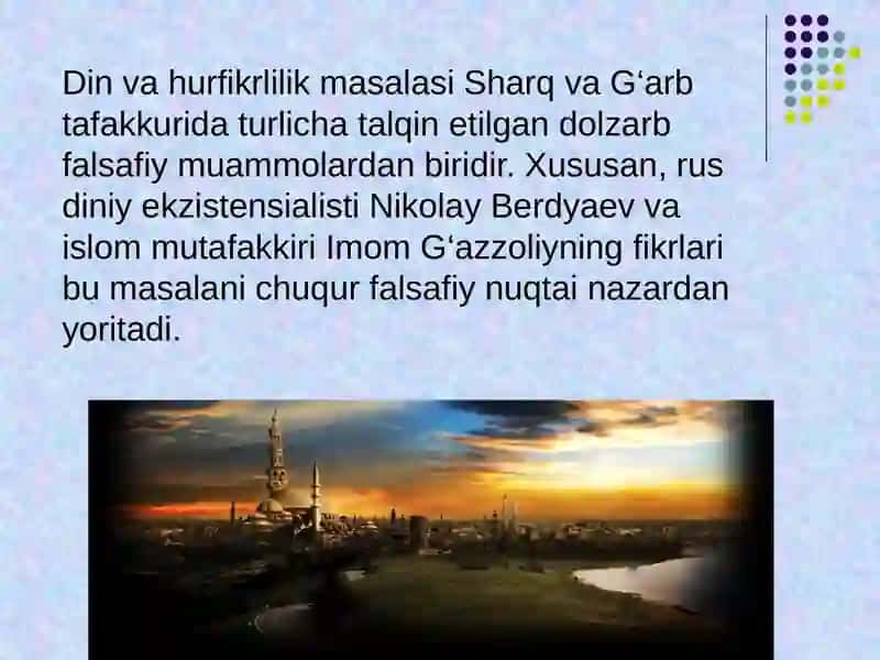 Din va hurfikrlilik 2
