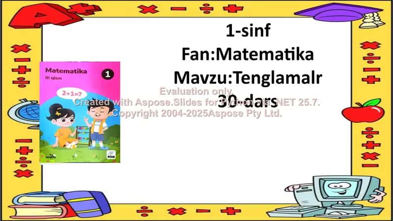 Tenglamalar 2