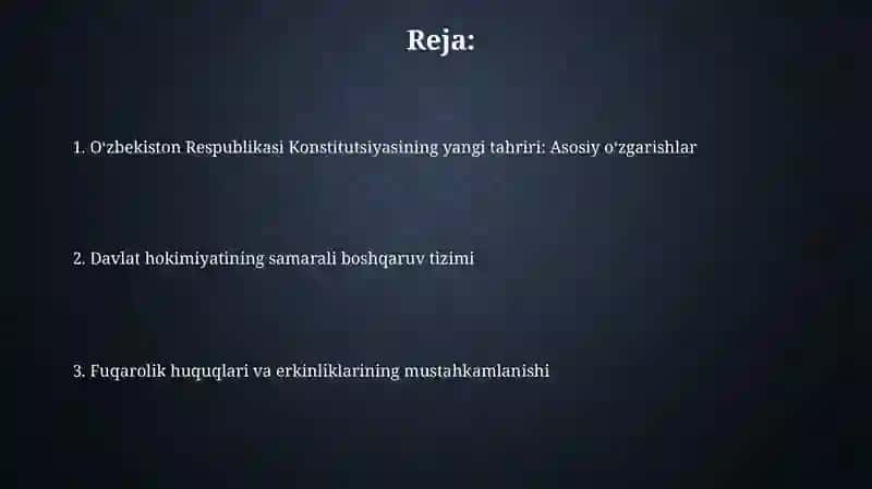 Oʻzbekiston respublikasi konstitutsiyasi 2