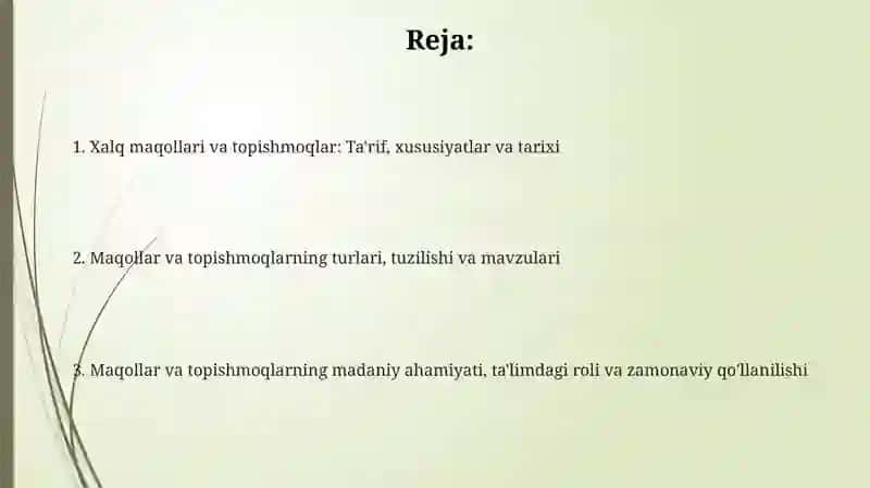 Xalq maqollari va topishmoqlar 2